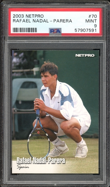 2003 Netpro #70 Rafael Nadal-Parera PSA 9 MINT