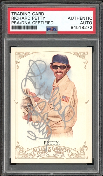 2012 Allen & Ginter #61 Richard Petty PSA/DNA Certified Authentic Auto 