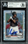 2020 Bowman Chrome Draft Refractors #BD123 Alexander Canario BGS Authentic AUTO