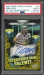 2023 Topps Cosmic Chrome Extra Terrestrial Talent Gold Interstellar #OC Oneil Cruz (30/50) PSA/DNA MINT 9 AUTO 10