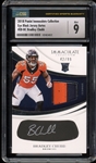 2018 Panini Immaculate Collection Eye Black Jersey Autos #DB-BC Bradley Chubb (42/99) CSG 9 MINT