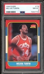 1986 Fleer #116 Melvin Turpin PSA 8 NM-MT