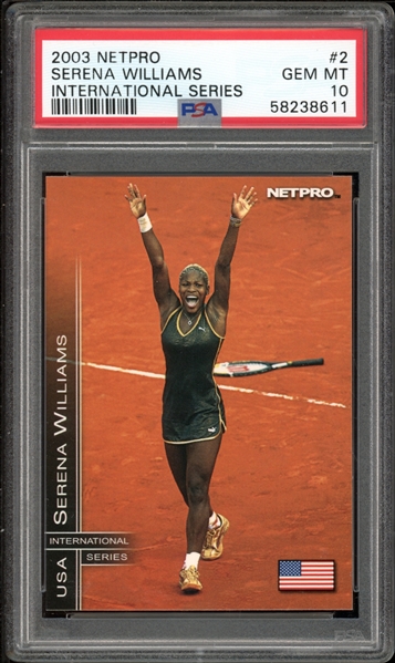 2003 Netpro International Series #2 Serena Williams PSA 10 GEM MINT