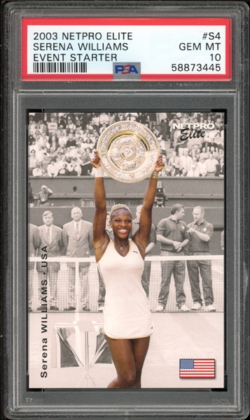 2003 Netpro Elite Event Starter #S4 Serena Williams PSA 10 GEM MINT