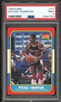 1986 Fleer #111 Mychal Thompson PSA 9 MINT