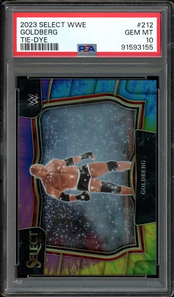 2023 Select WWE Tie-Dye (10/25) #212 Goldberg PSA 10 GEM MINT