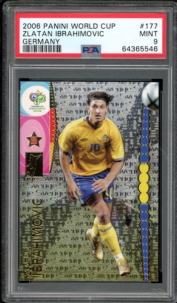 2006 Panini World Cup #177 Zlatan Ibrahimovic (Germany) PSA 9 MINT