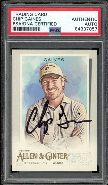 2020 Topps Allen & Ginter #155 Chip Gaines PSA/DNA Certified Authentic Auto