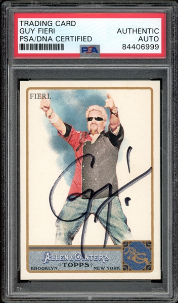 2011 Topps Allen & Ginter #209 Guy Fieri PSA/DNA Certified Authentic Auto