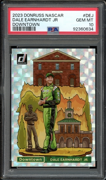 2023 Donruss Nascar Downtown #DEJ Dale Earnhardt Jr. PSA 10 GEM MINT