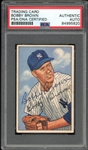 1952 Bowman #105 Bobby Brown Autograph PSA/DNA Authentic Auto 