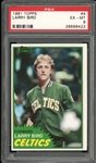 1981 Topps #4 Larry Bird PSA 6 EX-MT