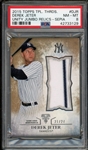 2015 Topps Triple Threads Unity Jumbo Relics-Sepia (21/27) #DJR Derek Jeter PSA 8 NM-MT