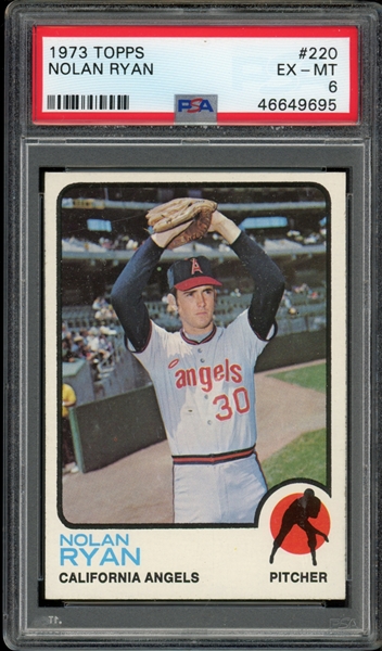 1973 Topps #220 Nolan Ryan PSA 6 EX-MT