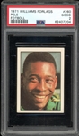 1971 Williams Forlags Fotboll #262 Pele PSA 2 GD