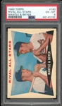 1960 Topps #160 Rival All Stars Mantle & Boyer PSA 6 EX-MT