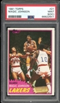 1981 Topps #21 Magic Johnson PSA 9(OC) MINT