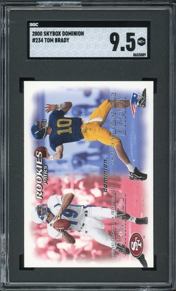 2000 Skybox Dominion #234 Tom Brady SGC 9.5 MT+