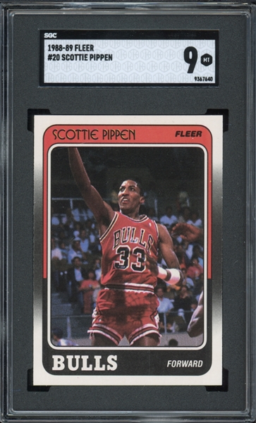 1988-89 Fleer #20 Scottie Pippin SGC 9 MINT 