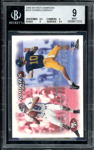 2000 Skybox Dominion #234 Carmazzi/Brady BGS 9 MINT 