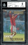 1996-79 Merlin Premier Gold England #92 David Beckham BGS 8 NM-MT