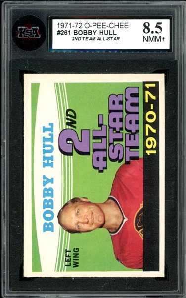 1971-72 O-Pee-Chee #261 Bobby Hull KSA 8.5 NMM+