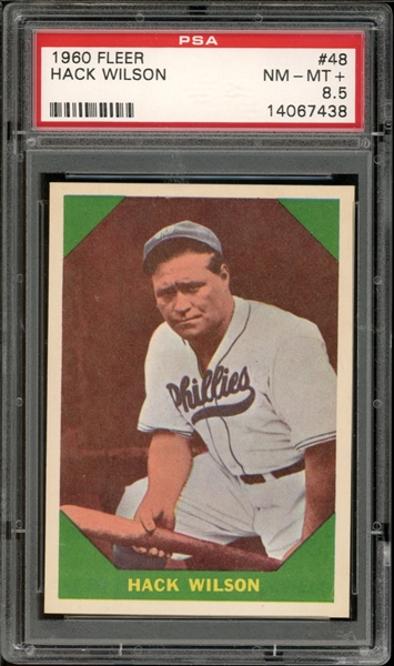 1960 Fleer #48 Hack Wilson PSA 8.5 NM-MT+