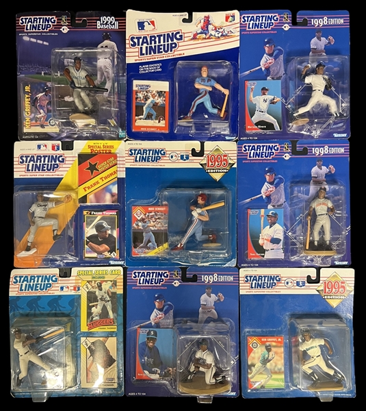 1988-1999 Starting LineUp Unopened Lot of 21 Featuring Griffey, Schmidt, Thomas, Rivera