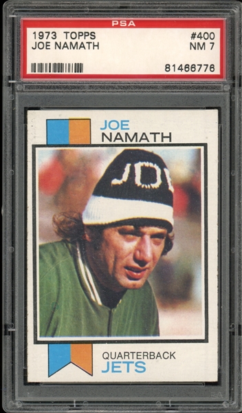 1973 Topps #400 Joe Namath PSA 7 NM