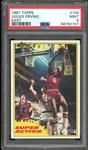 1981 Topps #104 Julius Erving East PSA 9 MINT