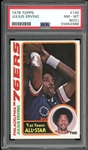 1978 Topps #130 Julius Erving PSA 8(OC) NM-MT