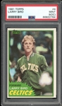 1981 Topps #4 Larry Bird PSA 9(OC) MINT