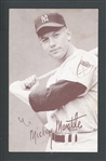 1947-66 Exhibits Mickey Mantle Batting- First Name White Outline