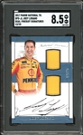 2017 Panini National Treasures Dual Fire suit Signatures (12/25) #DFS-JL Joey Logano SGC 8.5 NM-MT+