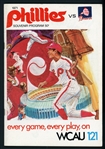 1971 Phillies vs. Braves Souvenir Program