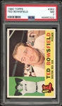 1960 Topps #382 Ted Bowsfield PSA 7 NM