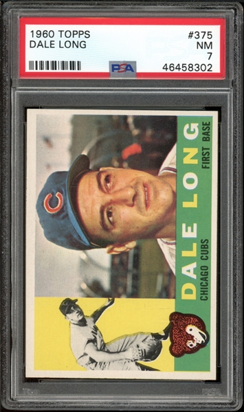 1960 Topps #375 Dale Long PSA 7 NM