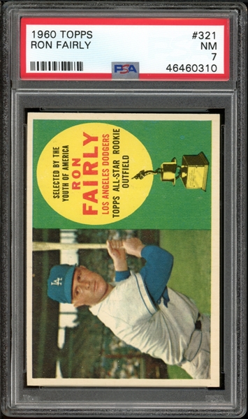 1960 Topps #321 Ron Fairly PSA 7 NM