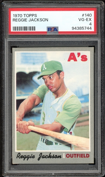 1970 Topps #140 Reggie Jackson PSA 4 VG-EX