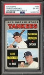 1970 Topps #189 Yankees Rookies T.Munson/D.McDonald PSA 6 EX-MT