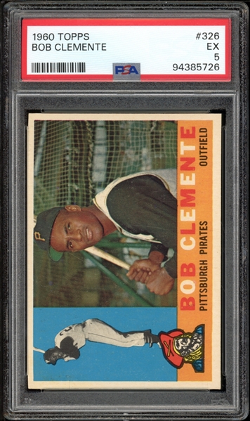 1960 Topps #326 Bob Clemente PSA 5 EX