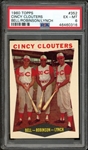 1960 Topps #352 Cincy Clouters Bell/Robinson/Lynch PSA 6 EX-MT