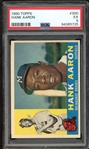 1960 Topps #300 Hank Aaron PSA 5 EX