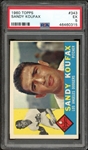 1960 Topps #343 Sandy Koufax PSA 5 EX