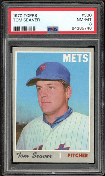 1970 Topps #300 Tom Seaver PSA 8 NM-MT