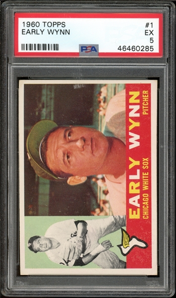 1960 Topps #1 Early Wynn PSA 5 EX