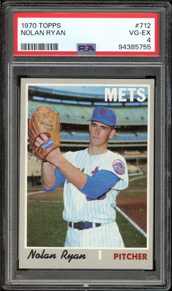 1970 Topps #712 Nolan Ryan PSA 4 VG-EX