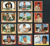 1949-1955 Bowman And Topps Baseball Shoebox Lot of 190 Cards With Stars & HOFers 