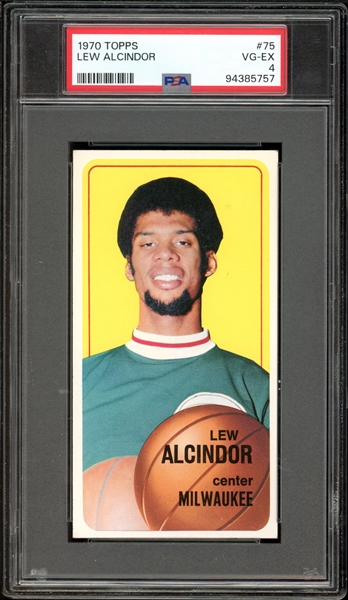 1970 Topps #75 Lew Alcindor PSA 4 VG-EX