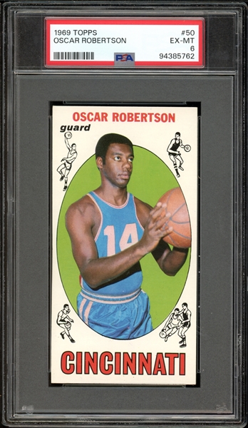 1969 Topps #50 Oscar Robertson PSA 6 EX-MT